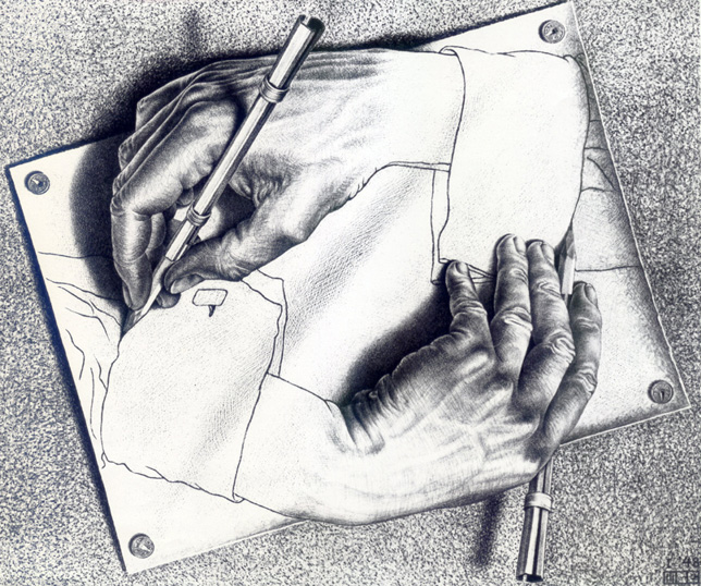 M.C. Escher Drawing Hands